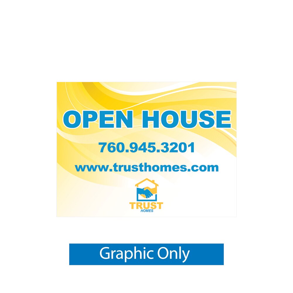 Real Estate Sign Post — Small Graphic Only